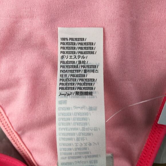 Abercrombie & Fitch Hot Pink Floral Scallop Ruffle String Bikini Swim Suit Top - Picture 5 of 6